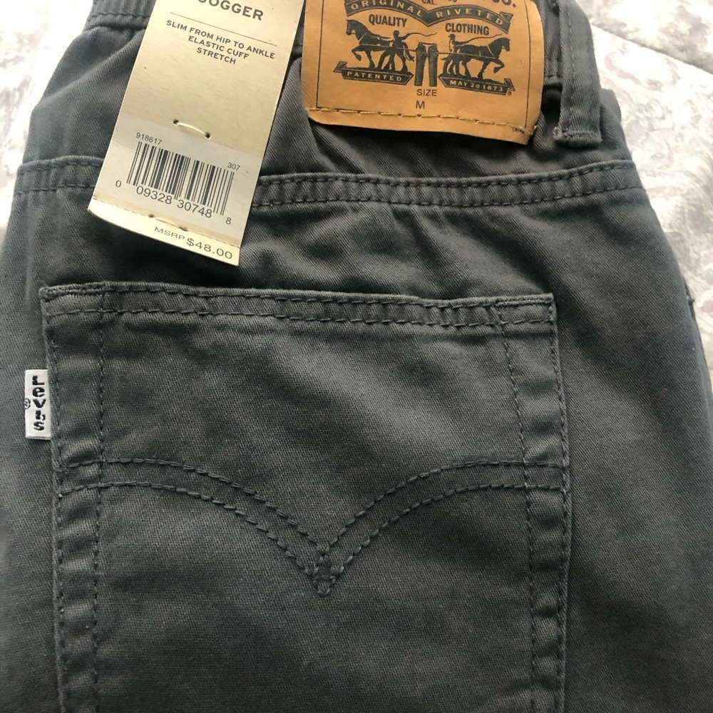 Levis Boys Gray pants (joggers); size Medium